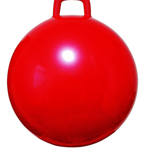 Hoppity Ball Childs funny face hopping Ball NEW Red hoping ball with handle FUN - Picture 5 of 6